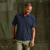 Men’s Bromley Knit Button-Down Short-Sleeve Shirt