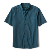 Garment-Dyed Poplin Short-Sleeve Shirt