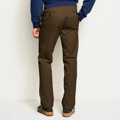 Ultimate Khakis Trim Fit Plain-Front Pants