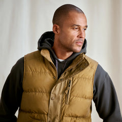 Waxed Down Puffer Vest