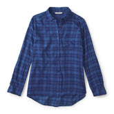 Everyday Lightweight Plaid Long-Sleeve Boyfriend Shirt