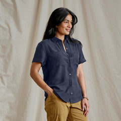 Washable Silk Short-Sleeve Camp Shirt