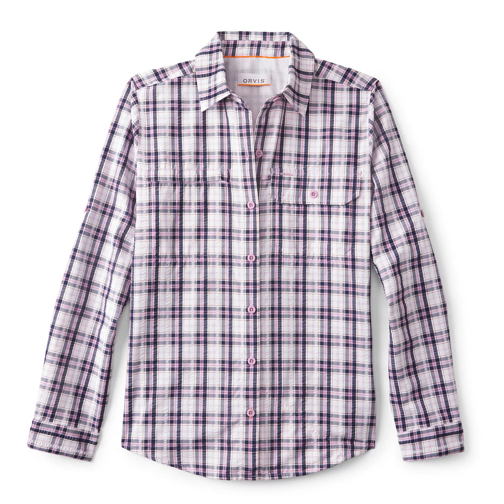 Women's Open Air Caster Plaid Long-Sleeve Shirt