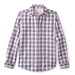 Women's Open Air Caster Plaid Long-Sleeve Shirt