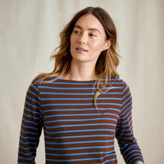 Perfect 3/4-Sleeve Boatneck Tee
