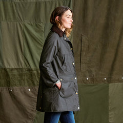 Barbour® Beadnell Waxed Long Jacket