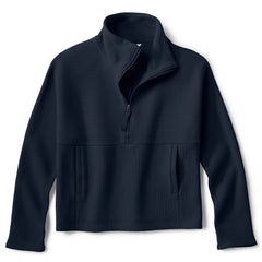 Textured Quilt 1/2-Zip Sweatshirt