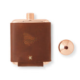 Whiskey Leatherworks Personalized Copper Flask