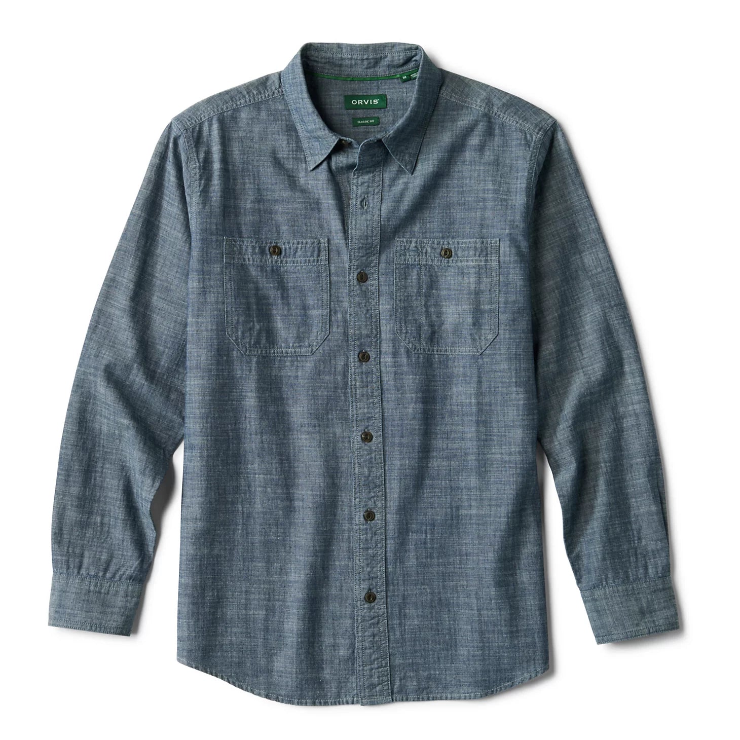 Men’s Chambray Long-Sleeve Work Shirt