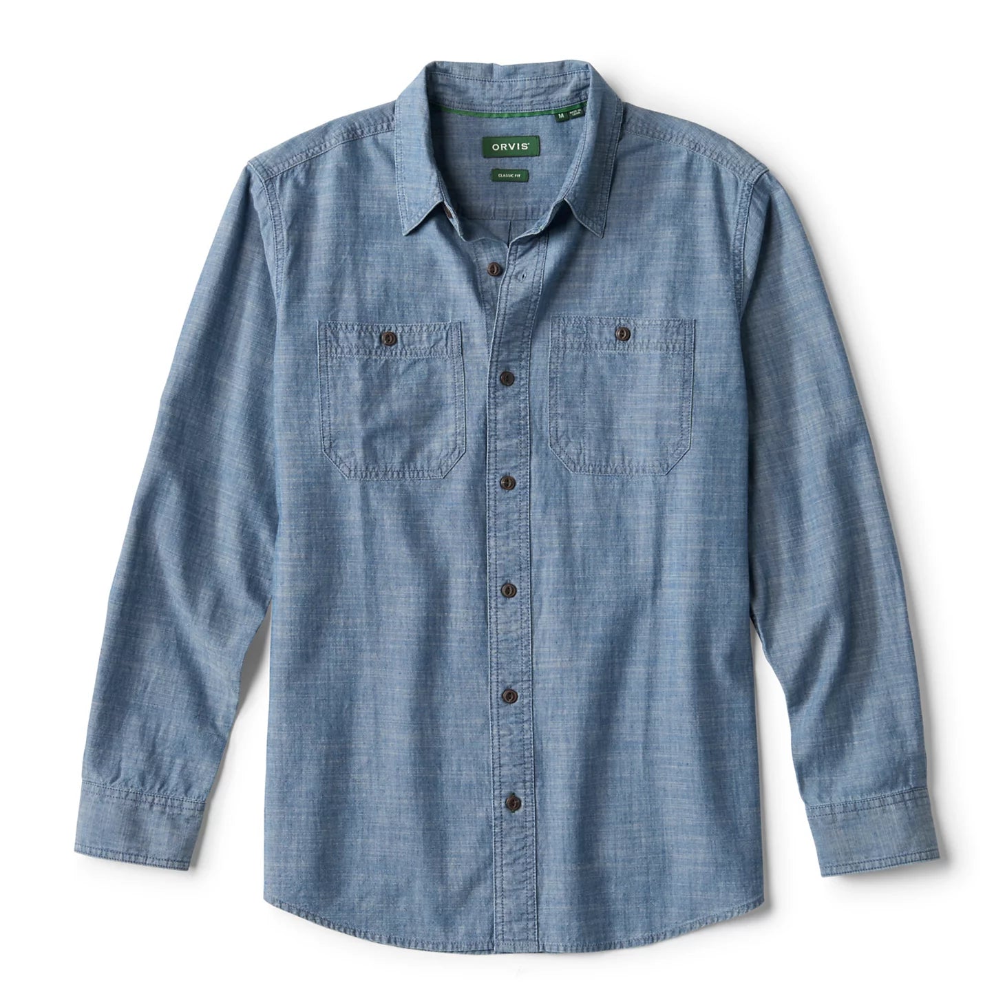 Men’s Chambray Long-Sleeve Work Shirt