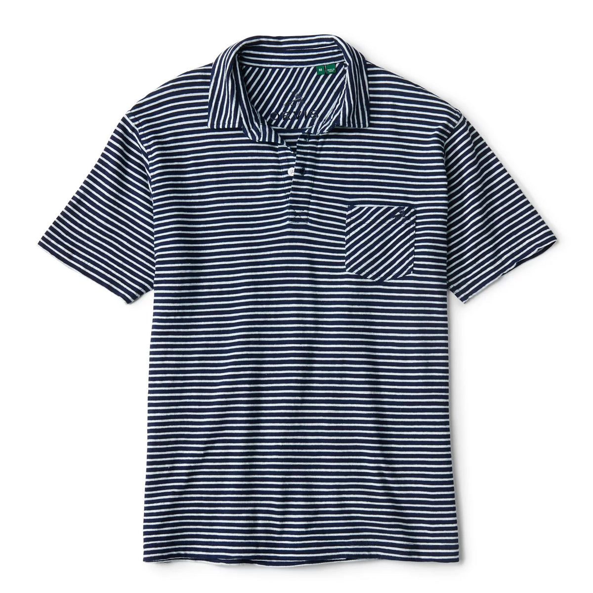 Angler’s Indigo Striped Polo