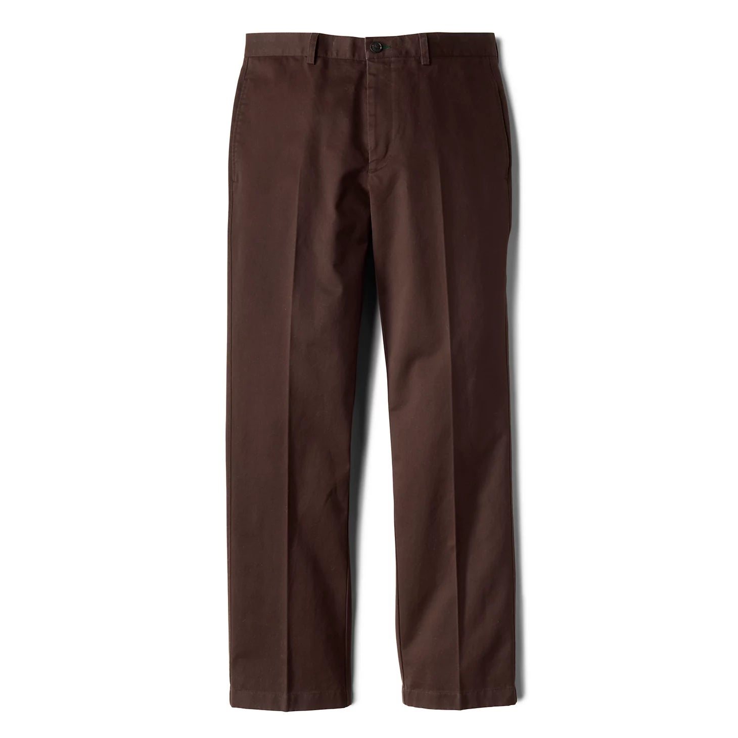 Ultimate Khakis Trim Fit Plain-Front Pants