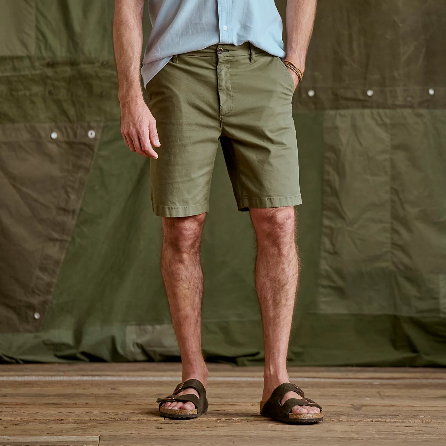 1856 Stretch Twill 9" Chino Shorts
