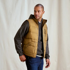 Waxed Down Puffer Vest