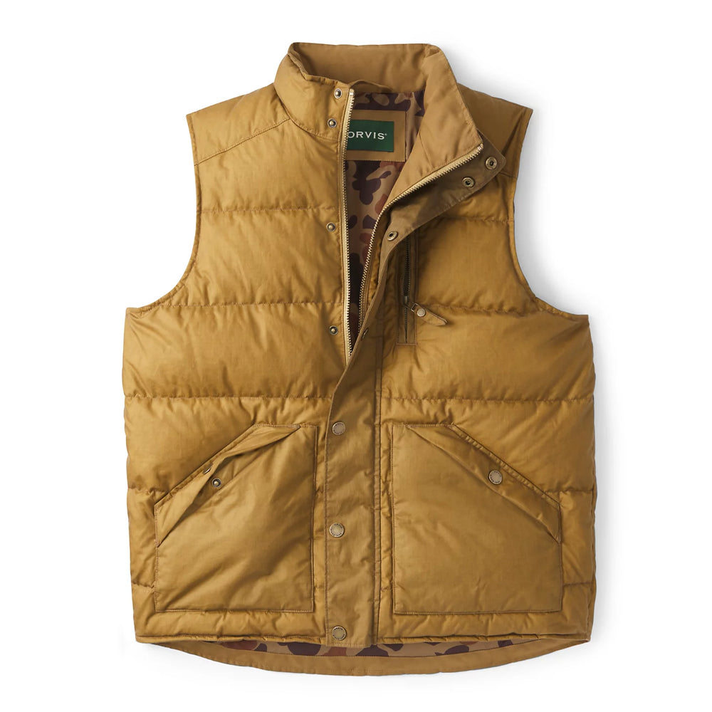 Waxed Down Puffer Vest