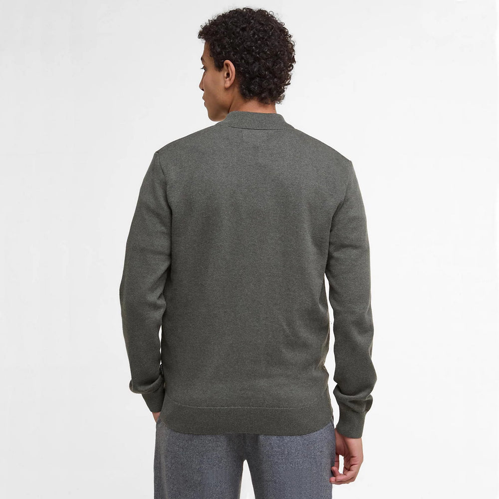 Barbour® Essential Carn Baffle Zip-Through Knitted Sweater