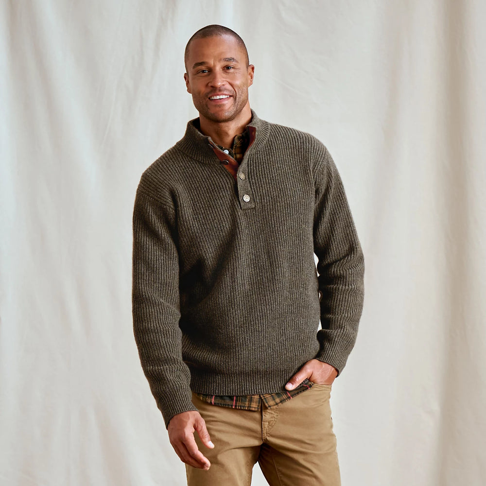 Quail Creek Button Mockneck Pullover