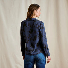 Washable Silk Long-Sleeve Shirt