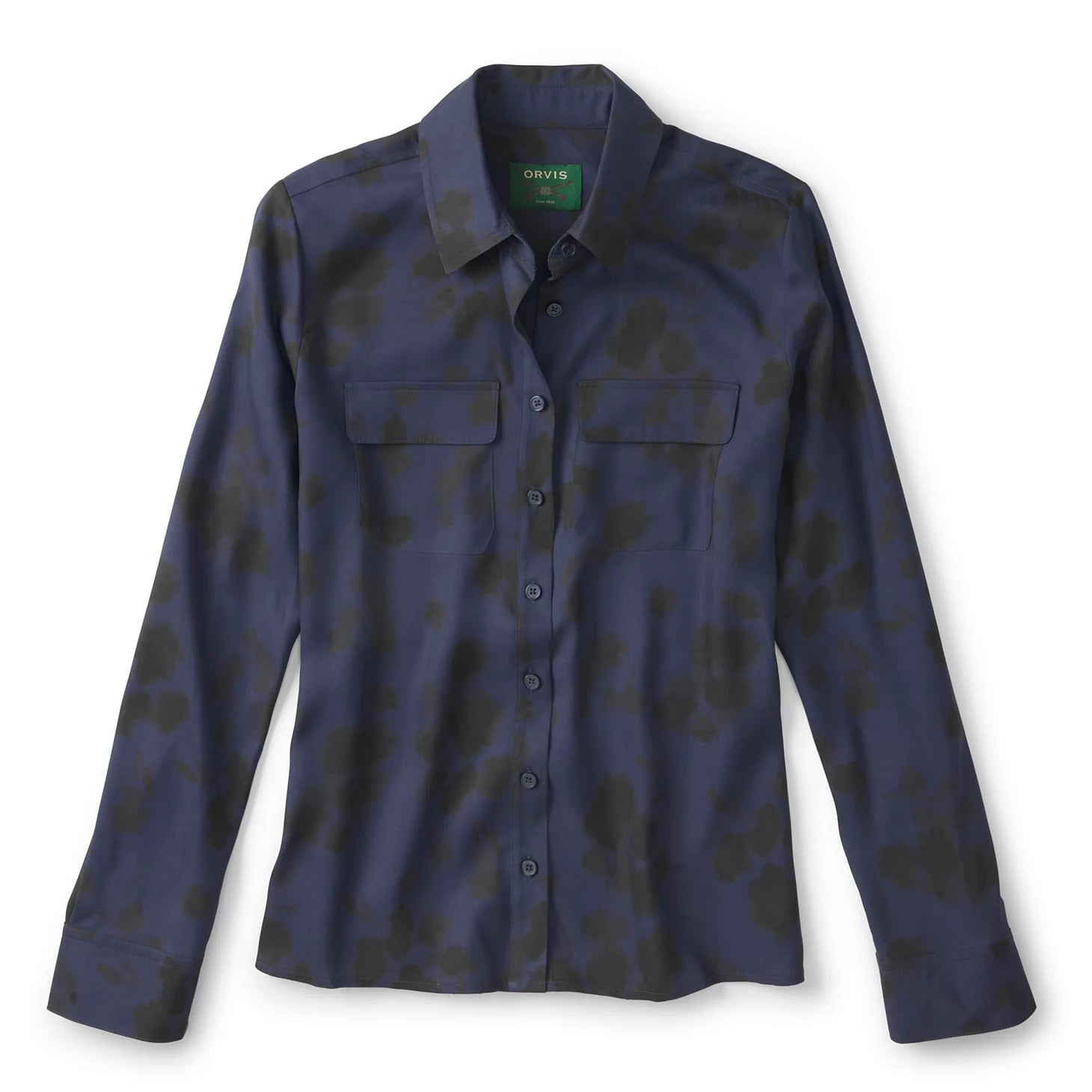 Washable Silk Long-Sleeve Shirt