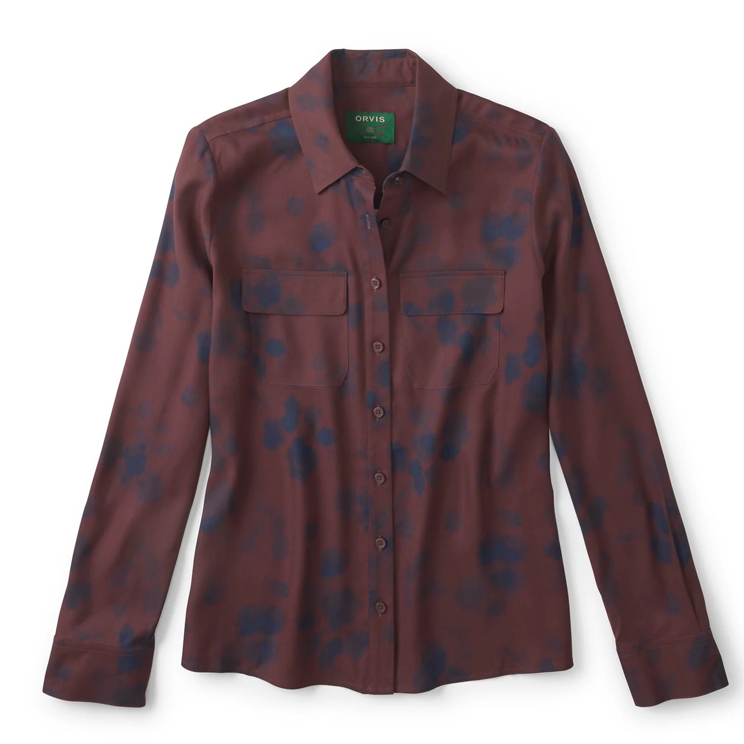 Washable Silk Long-Sleeve Shirt