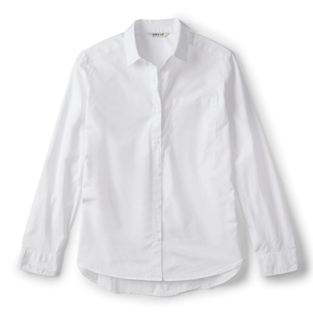 Women’s Heritage Poplin Garment-Dyed Long-Sleeve Shirt