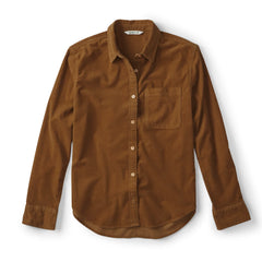 Corduroy Button-Down Long-Sleeve Shirt