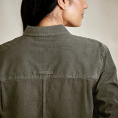 Corduroy Button-Down Long-Sleeve Shirt