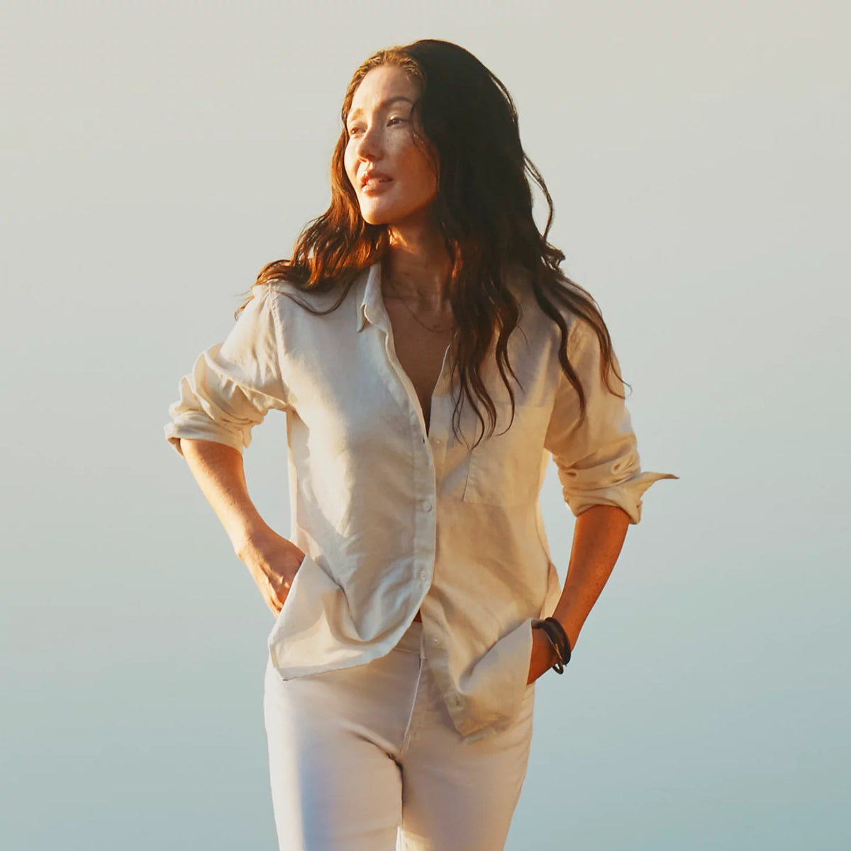 Performance Linen Long-Sleeve Shirt