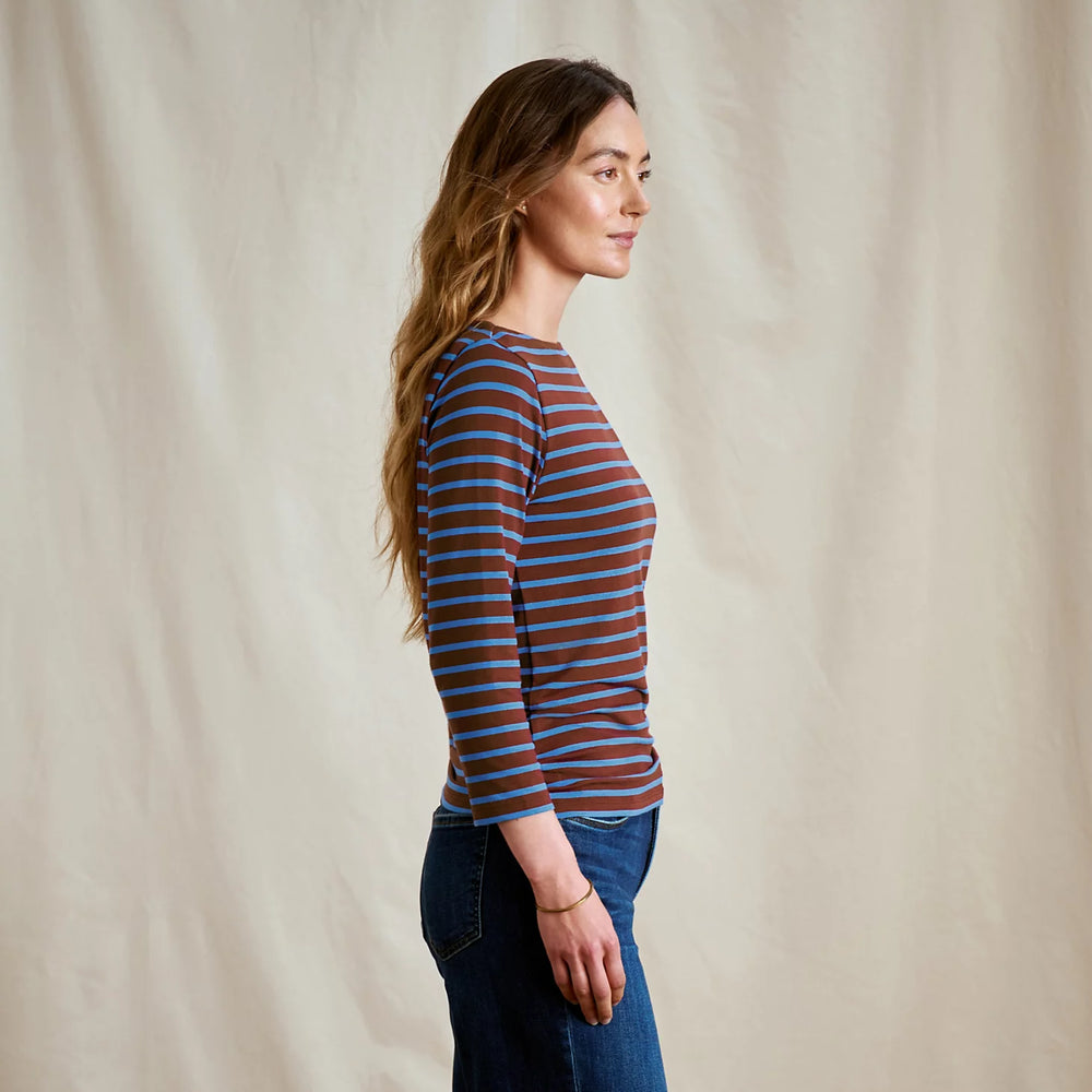 Perfect 3/4-Sleeve Boatneck Tee