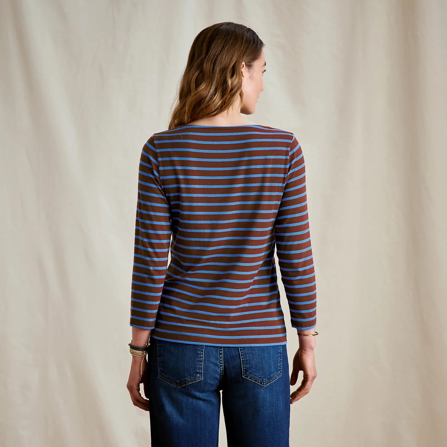 Perfect 3/4-Sleeve Boatneck Tee