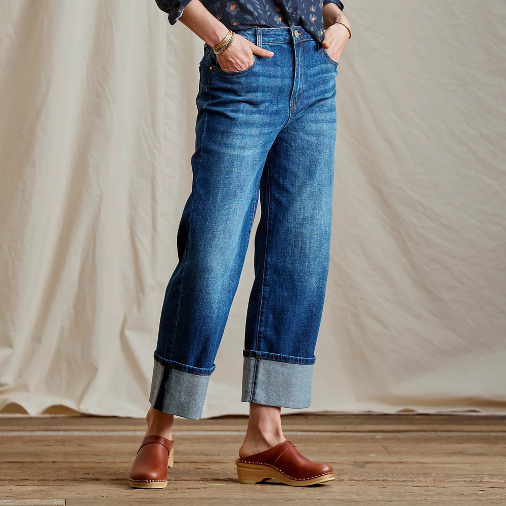 Kut from the Kloth® Sienna High-Rise Cuffed Wide-Leg Jeans