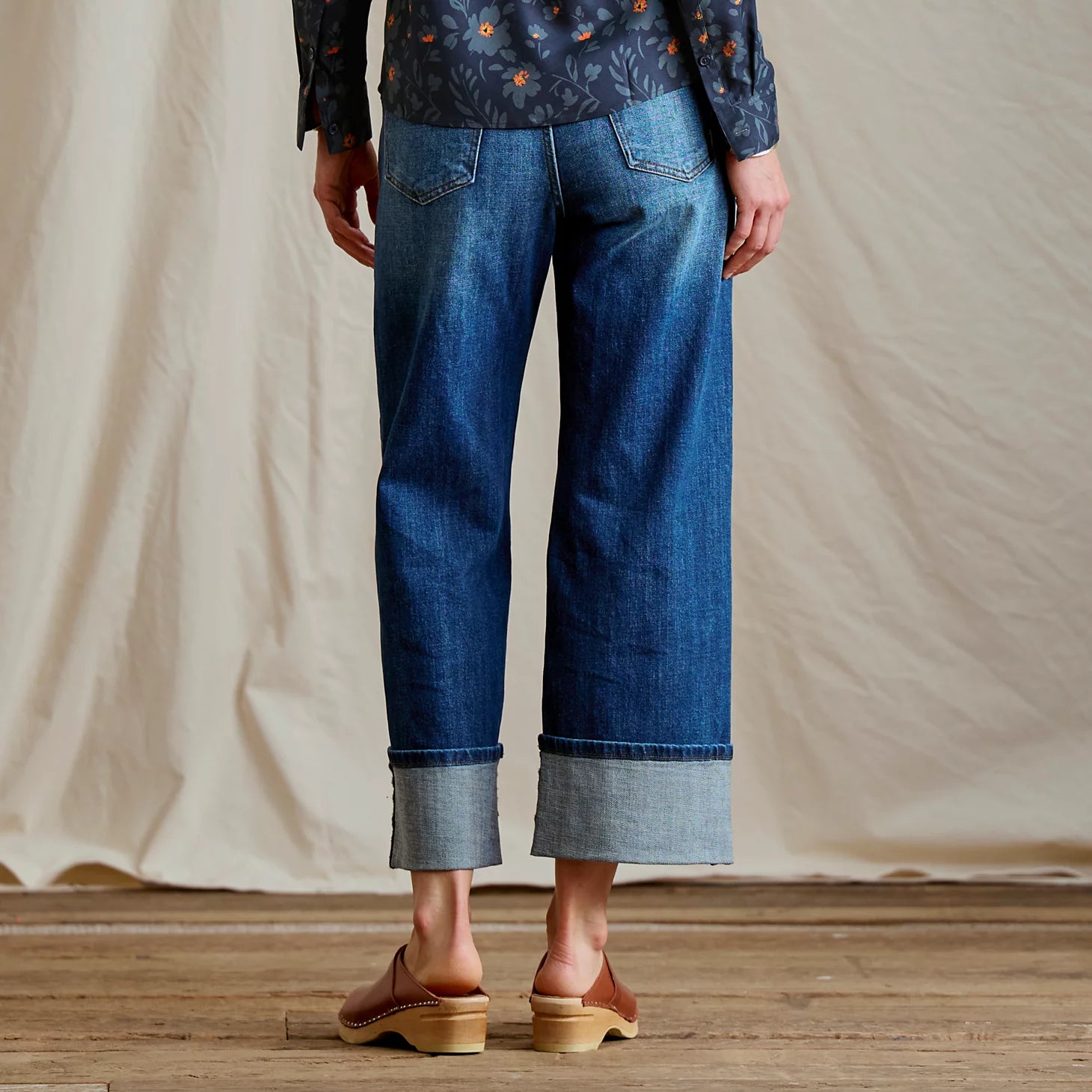 Kut from the Kloth® Sienna High-Rise Cuffed Wide-Leg Jeans