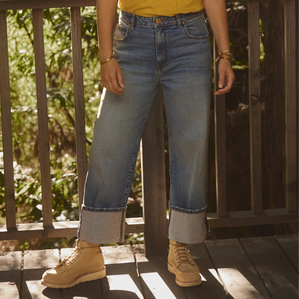 Kut from the Kloth® Sienna High-Rise Cuffed Wide-Leg Jeans