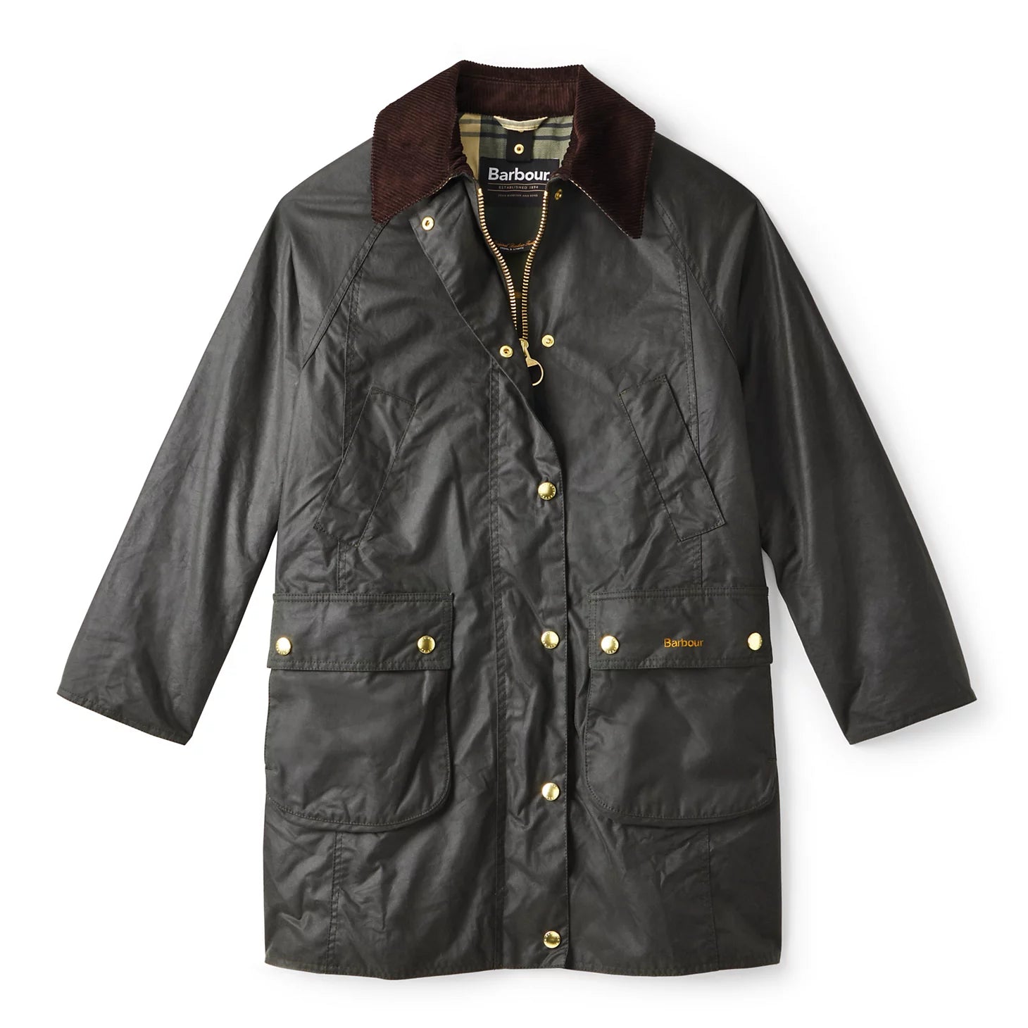 Barbour® Beadnell Waxed Long Jacket