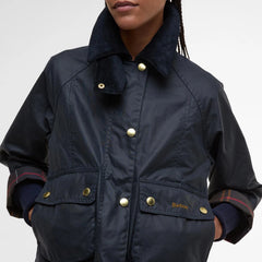 Barbour® Cropped Beadnell Waxed Jacket