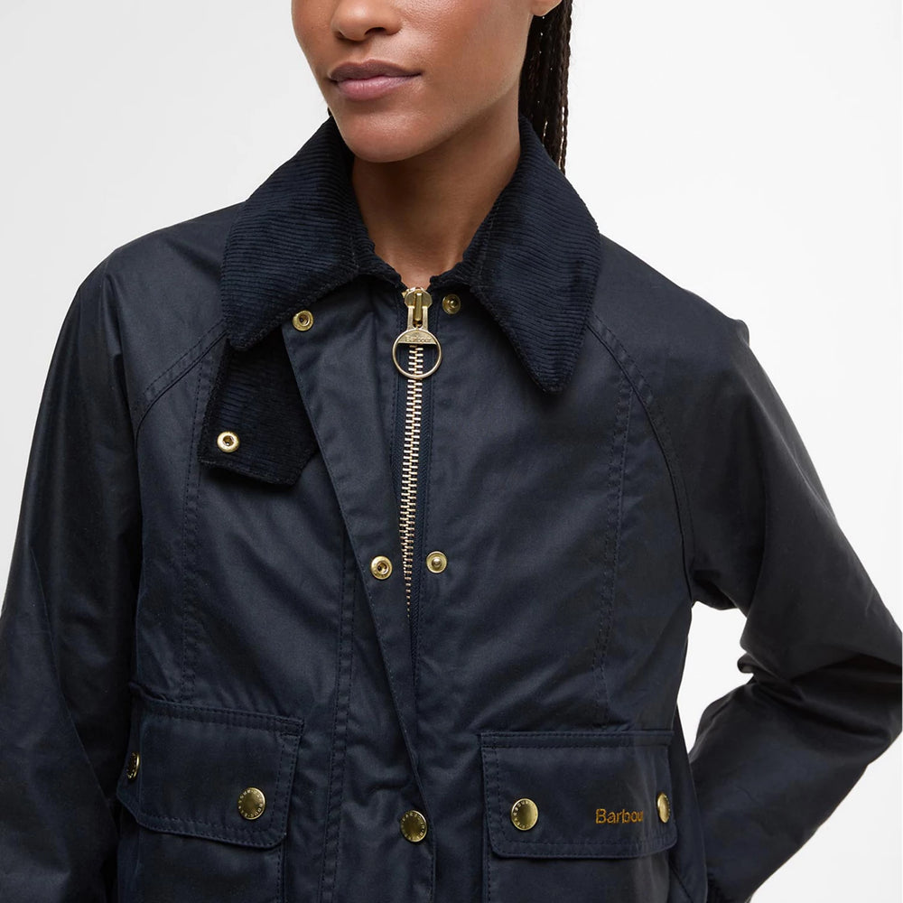 Barbour® Cropped Beadnell Waxed Jacket