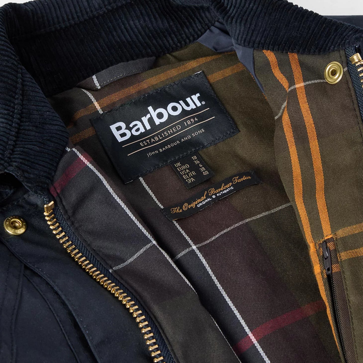 Barbour® Cropped Beadnell Waxed Jacket