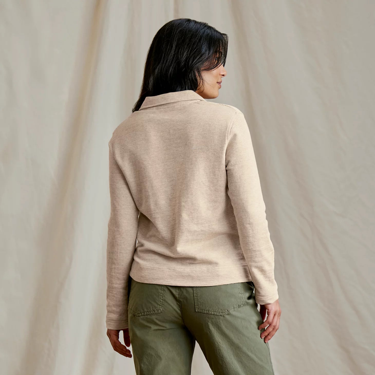 Lightweight Polo Sweatshirt