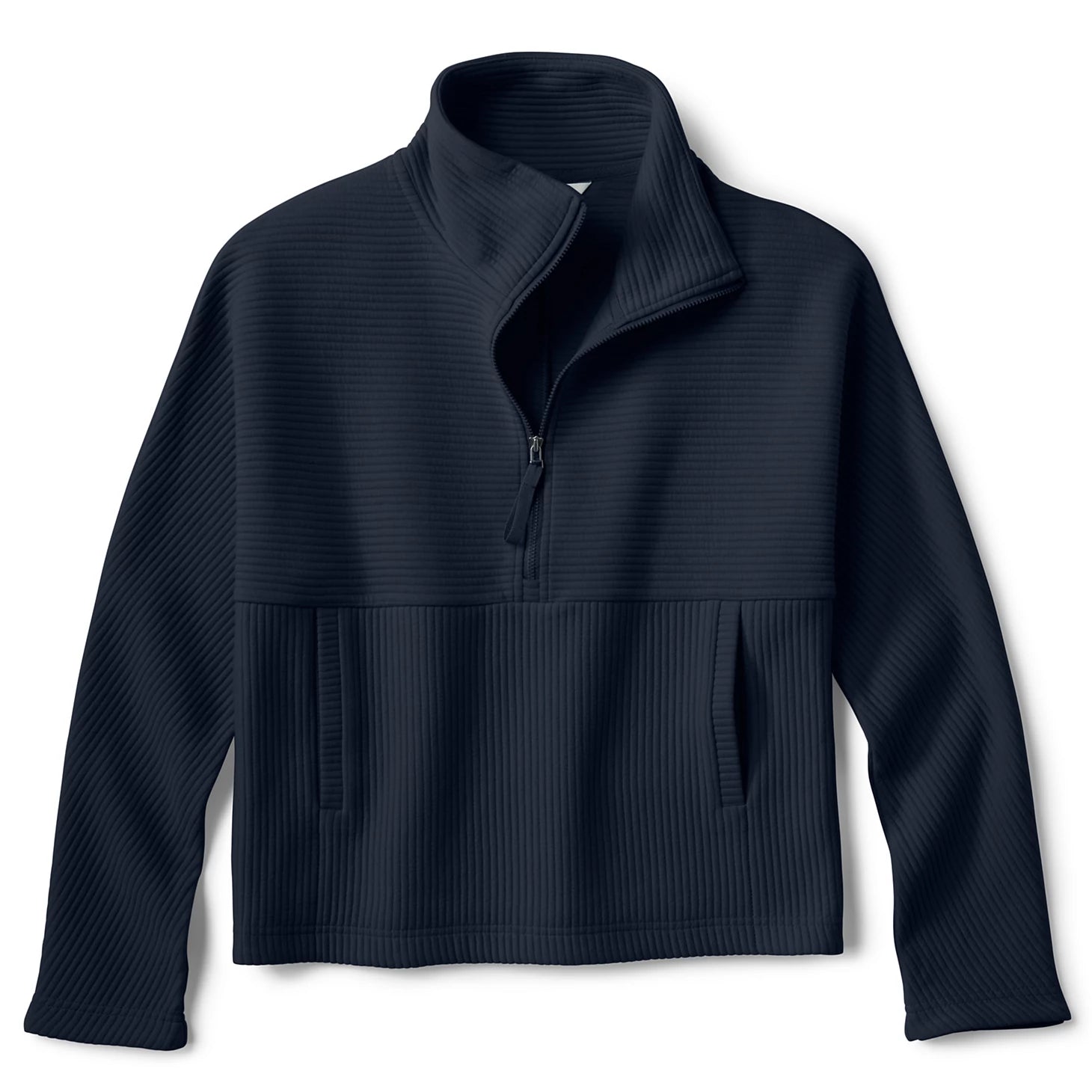 Textured Quilt 1/2-Zip Sweatshirt