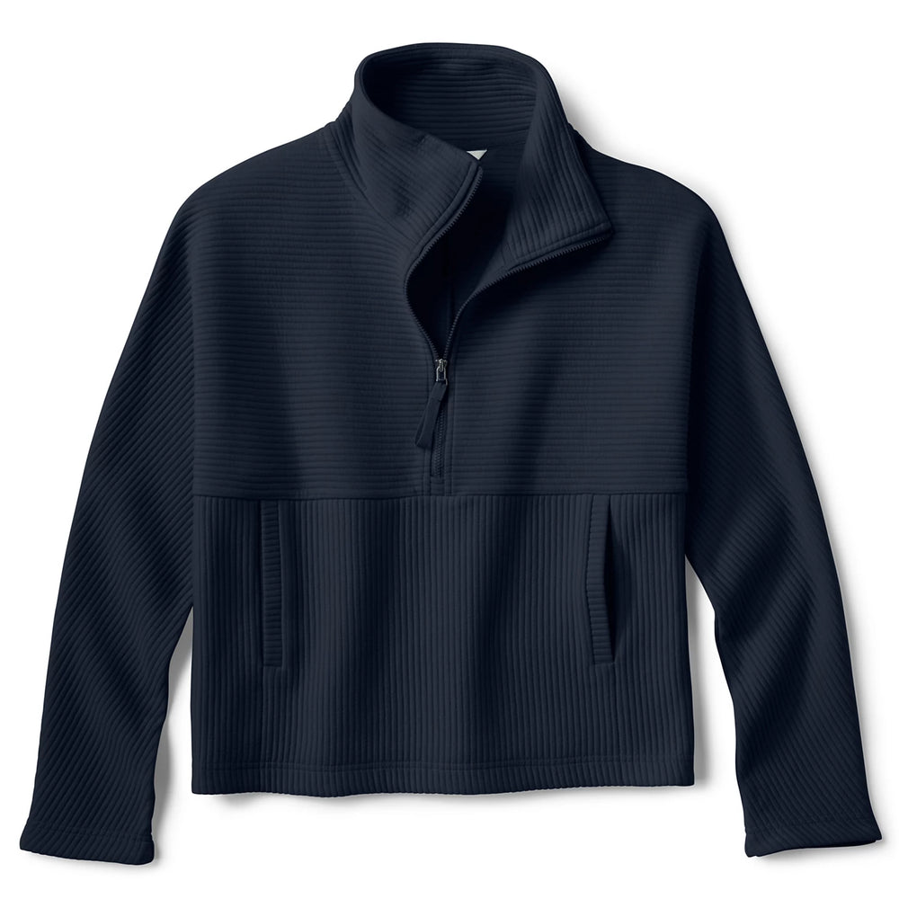 Textured Quilt 1/2-Zip Sweatshirt