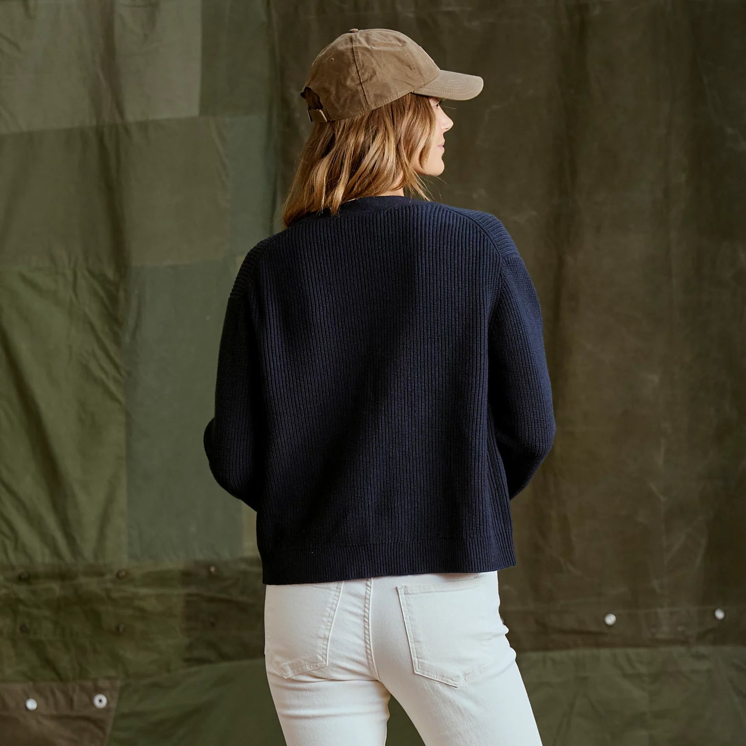 Ribbed Short Cardigan