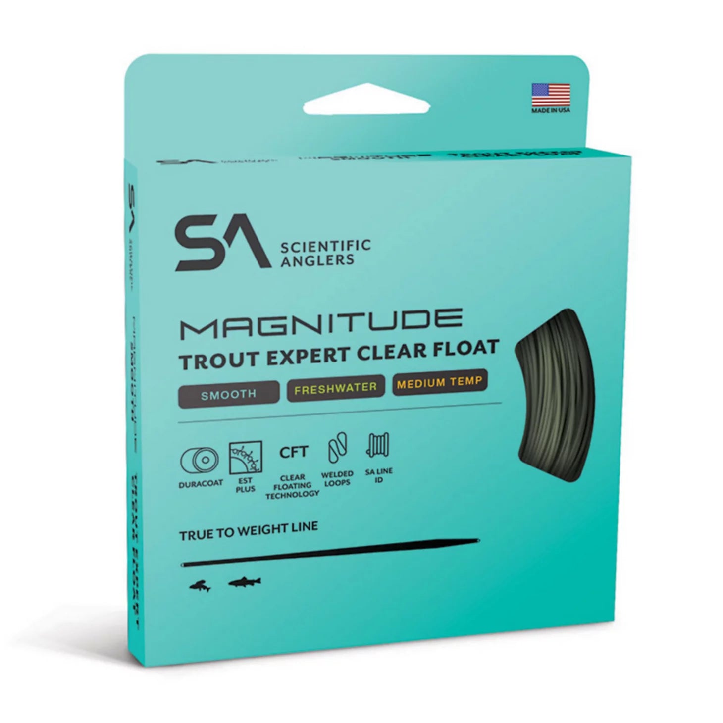 Scientific Anglers Magnitude Smooth Trout Expert Clear-Tip Fly Line