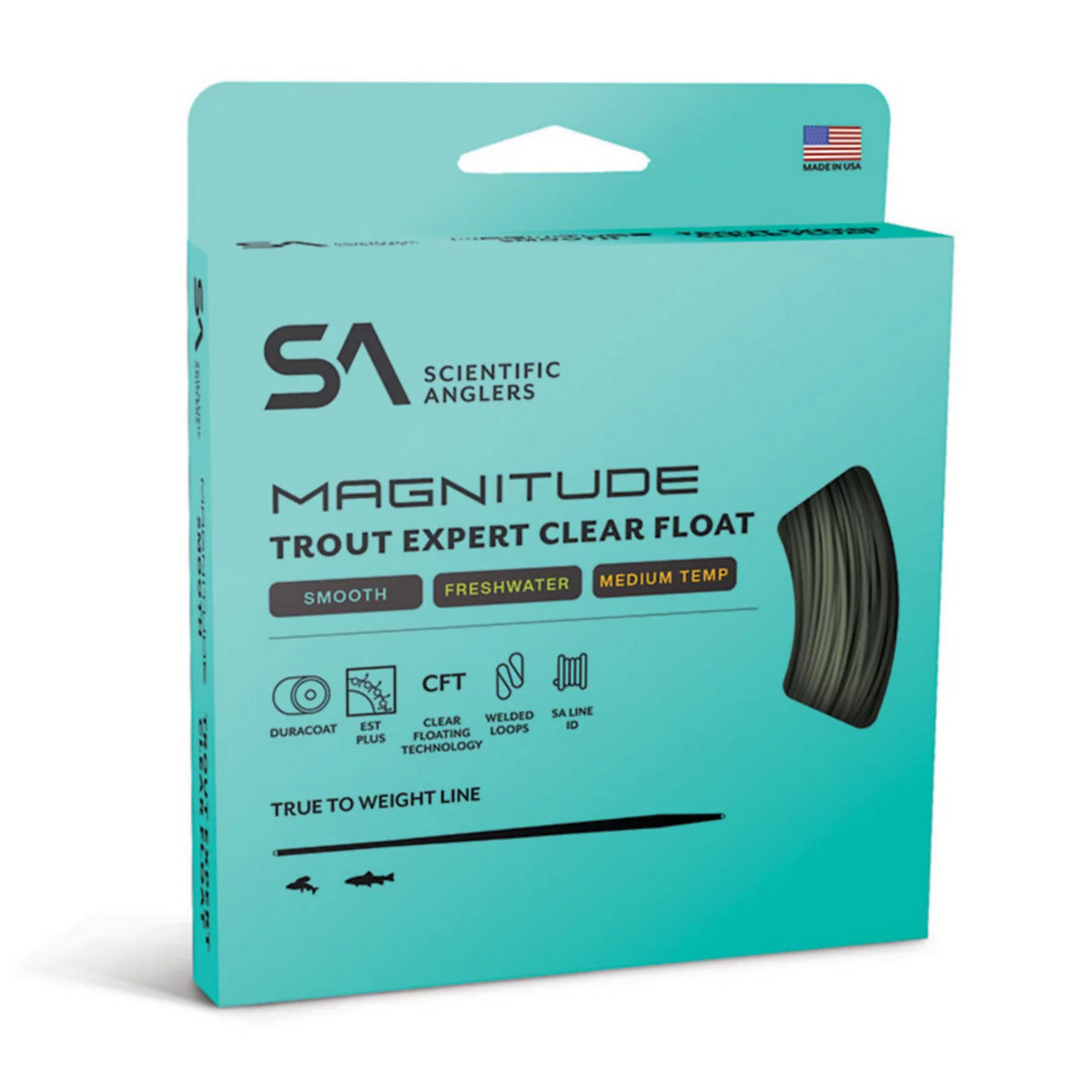 Scientific Anglers Magnitude Smooth Trout Expert Clear-Tip Fly Line