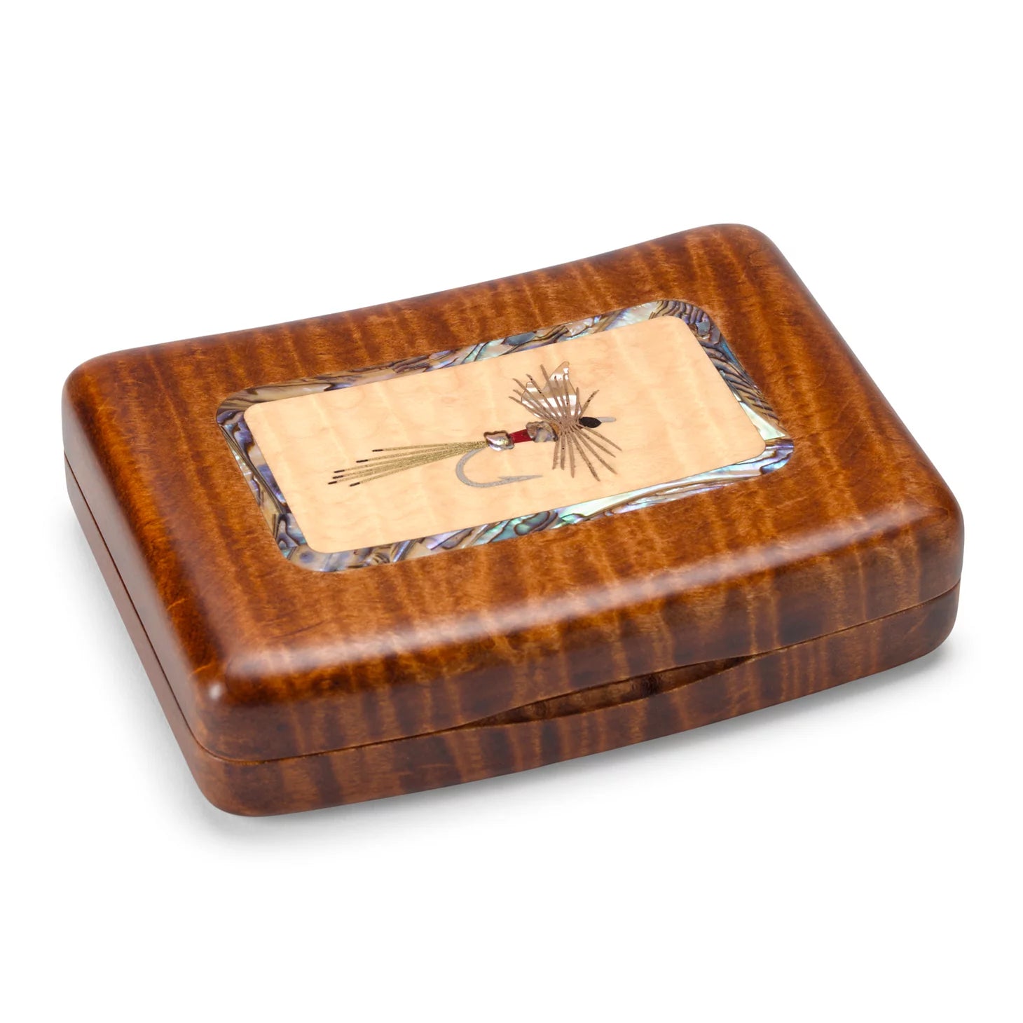 A.L. Swanson River Series Fly Boxes - Wood Inlay