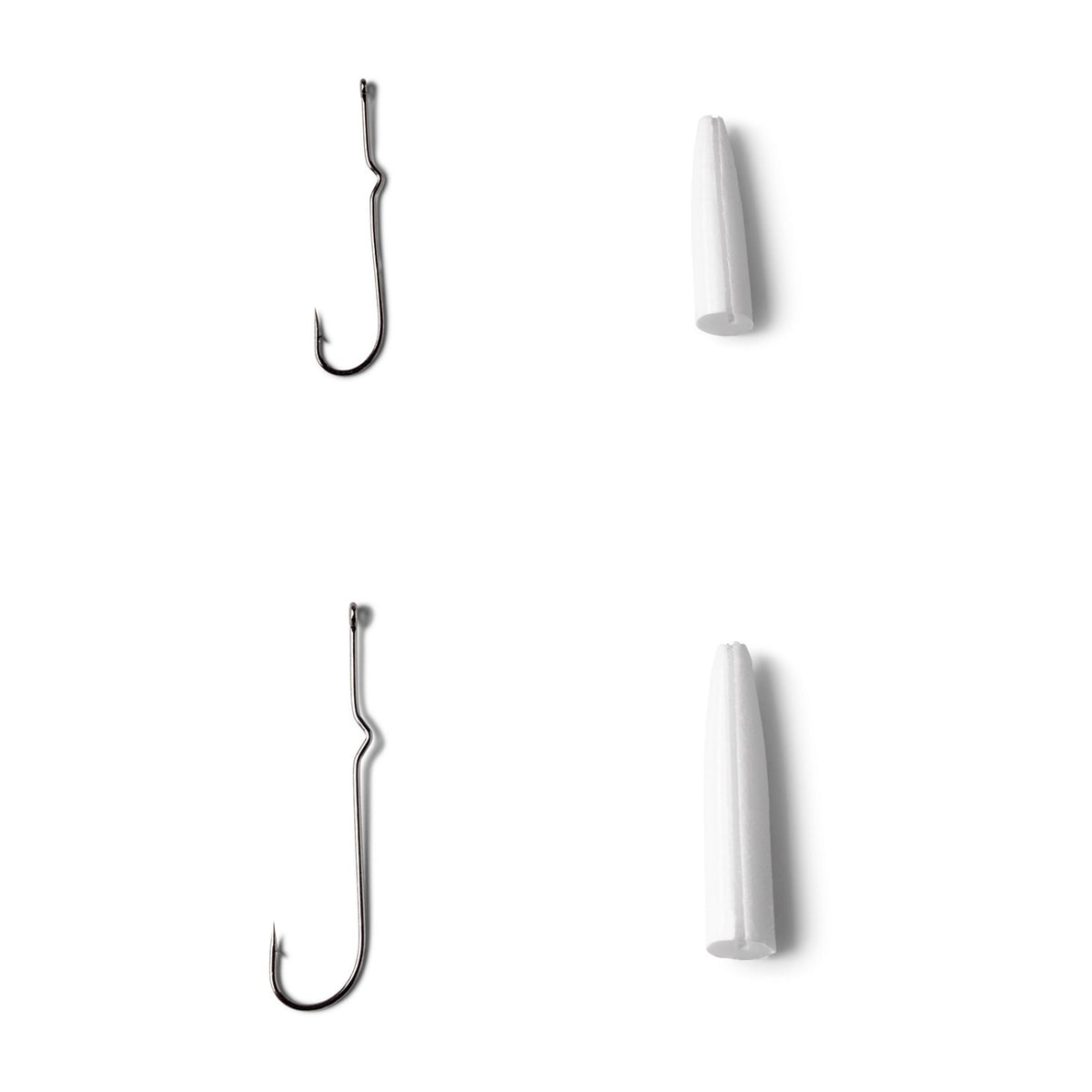Popper Bodies with Hooks - Pencil Popper Bodies with Size 1 and 4 Hooks
