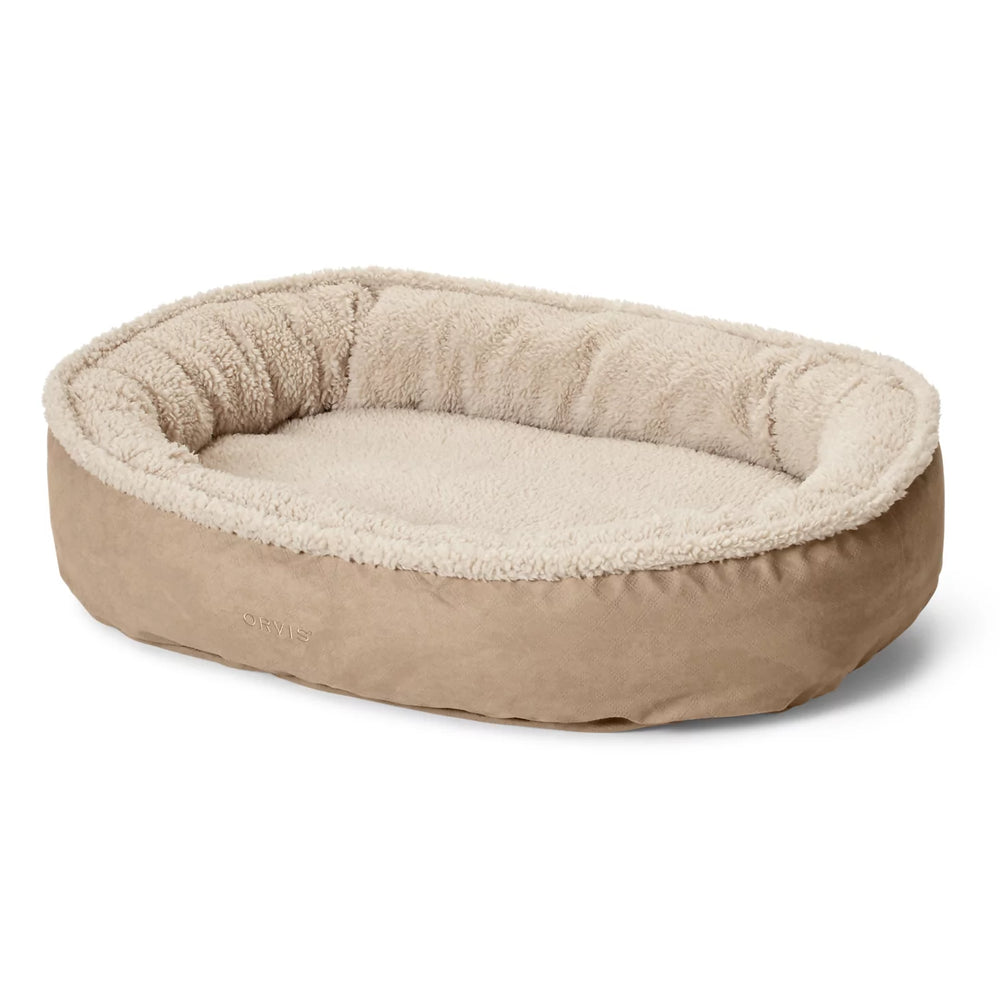 Orvis ComfortFill-Eco™ Wraparound Dog Bed with Fleece