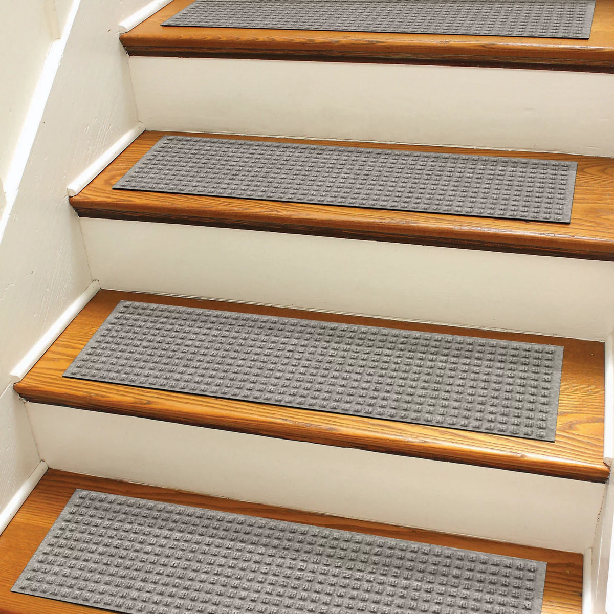 Recycled WaterHog® Grid Stair Treads