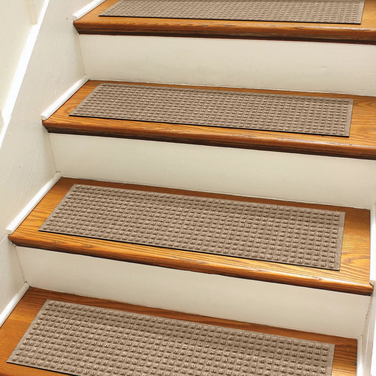 Recycled WaterHog® Grid Stair Treads