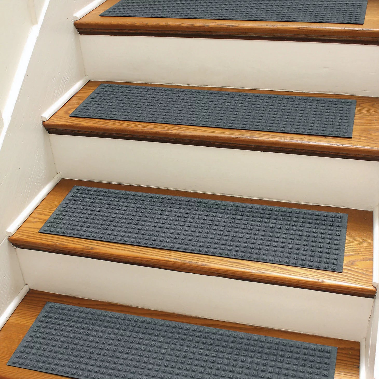 Recycled WaterHog® Grid Stair Treads