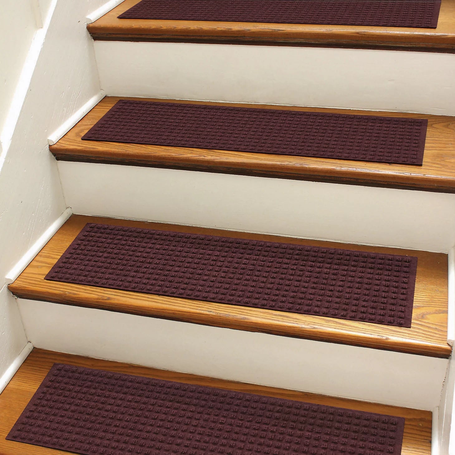 Recycled WaterHog® Grid Stair Treads